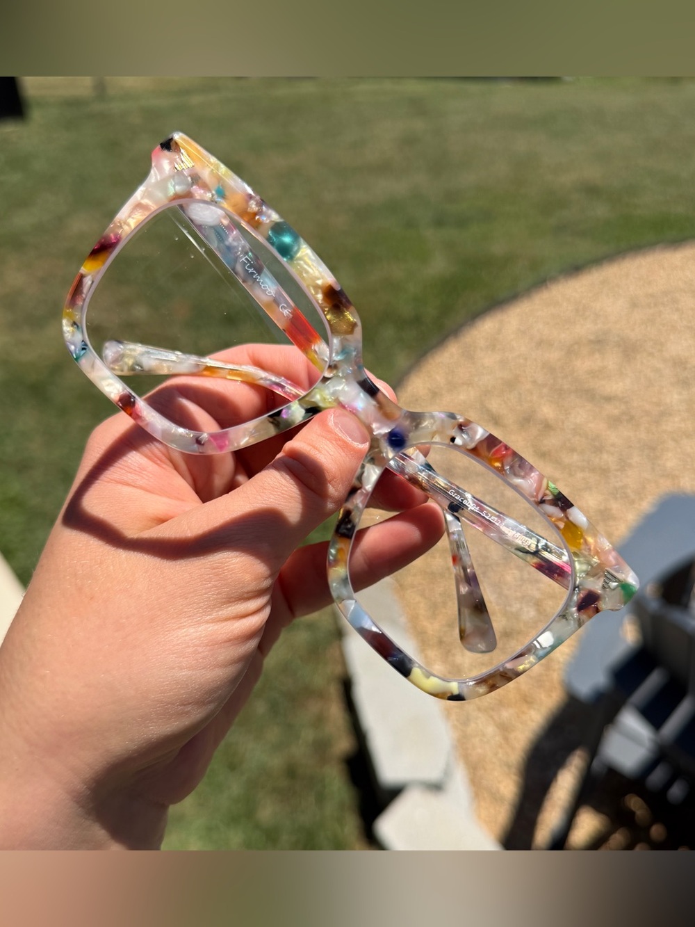 Multi-colored tortoise shell glasses
